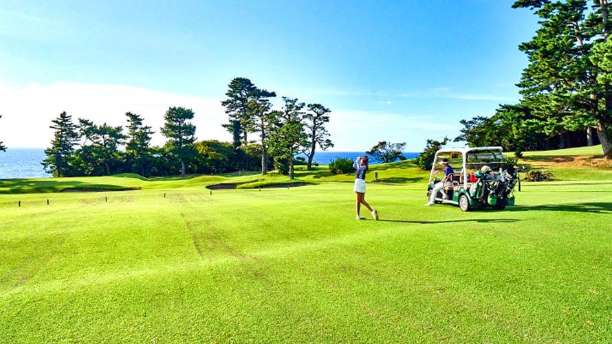 大島コース早朝ハーフプレー