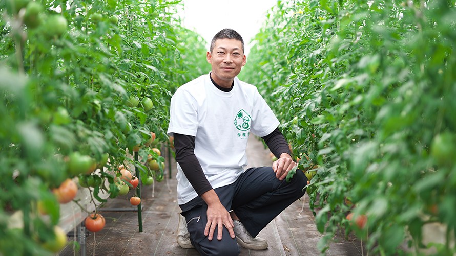 喜次郎ファーム　上田雄亮さん（大津市伊香立）：水稲、トマト、玉ねぎ