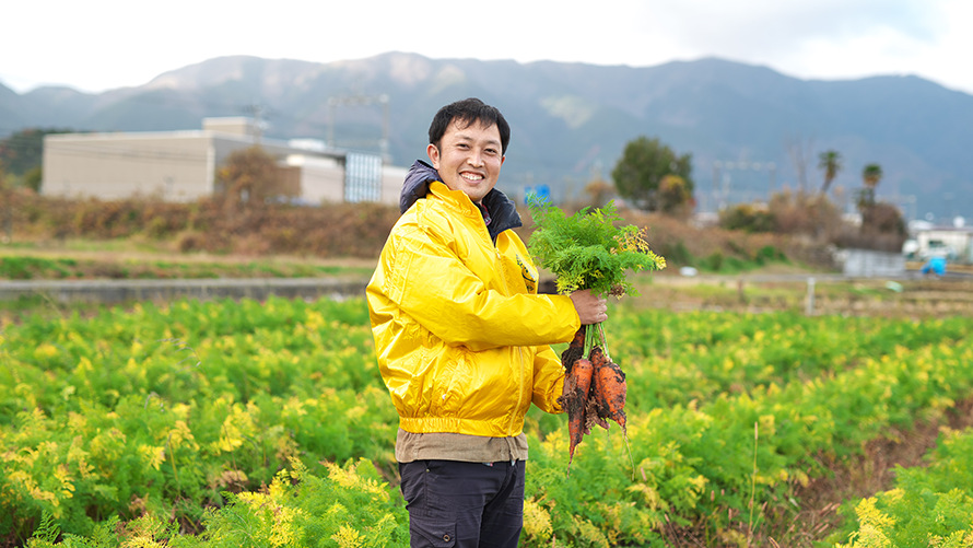 ひら自然菜園　加地玄太さん（大津市和邇）：野菜