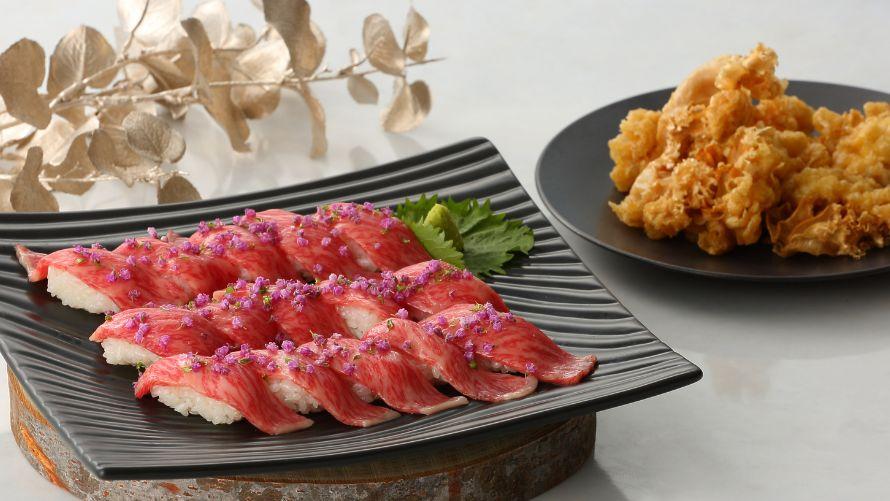 国産牛の炙り肉寿司