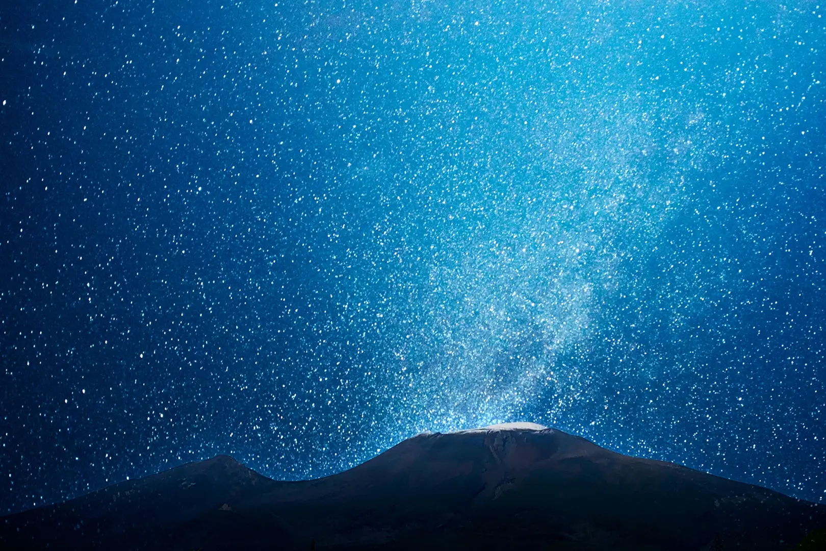 標高が高いため、空気の透明度が高い